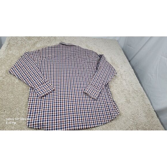 Wrangler Shirt Mens XXL Red Blue Plaid Western Pearl Snap Long Sleeve Cowboy - Picture 9 of 9